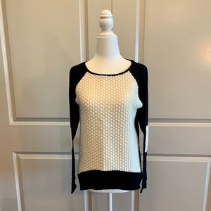 Generation Love Emma White Combo Popcorn Sweater